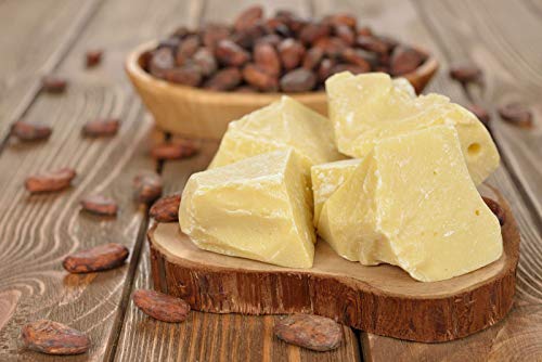 Raw Organic Cocoa Butter Wafers from Peru | Unrefined, Non-Deodorized, Food Grade, Plant-Based, Paleo, Vegan Body Butter - Great for DIY Recipes, Smoothies, Keto Coffee, Skincare and Haircare (8 oz)