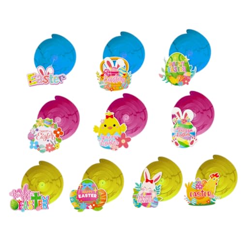 GARVALON Satz Hängende Wirbel Ornamente Dekorative Anhänger Für Party Zubehör Zum Aufhängen Geeignet Für Fenster Und Decke Hübsche Osterdeko Draußen