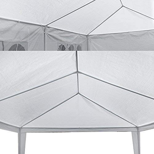 LEMY 10 X 30 Outdoor Wedding Party Tent Camping Shelter Gazebo Canopy with Removable Sidewalls Easy Setup Gazebo BBQ Pavilion Canopy Cater Events 3x9