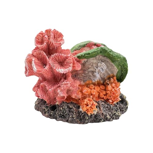 Image of Aquarium Decor Resin Coral Fish Tank Decorations, Small Aquarium Hideout Ornament for Betta Shrimp Goldfish, Fish Tank Accessories Decorations Artificial Reef