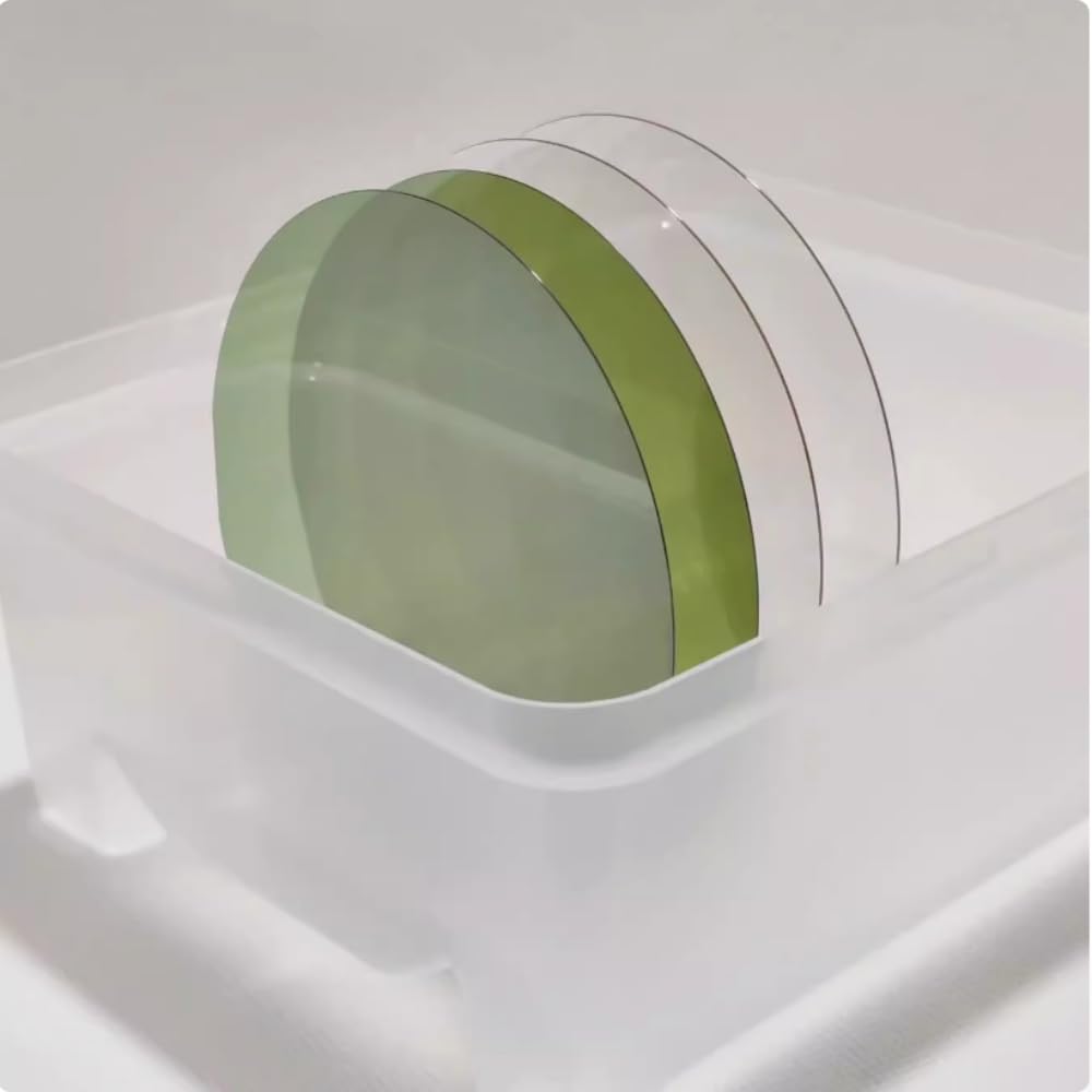Płytki z węglika krzemu (SiC) — typy przewodzące i półizolacyjne 4H do elektroniki dużej mocy(4"x0.35mm)