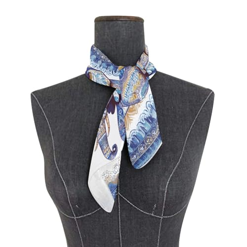 Aztec Elephant Silk Like Head Scarf for Women,Soft Fashion Neck Scarf Square Satin Head Scarf 23.6 Inches3