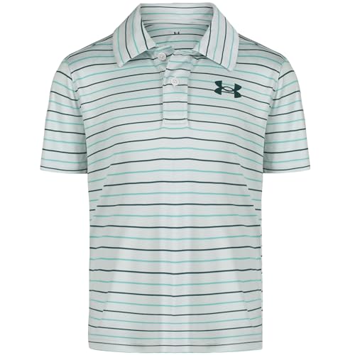 Image of Under Armour Boys' Matchplay Short Sleeve Golf Polo, Lightweight Performance Stretch, Logo Detailing