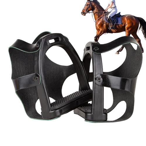 Étriers pour l'Équitation à Cheval - Pédale Équestrine Antidérapante,Équipement Équestre,Pour L'Entraînement Et La Compétition Des Femmes Et Jeunes...