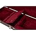 Crossrock Electric Guitar Case fits PRS SE standard solid body guitar, Rectangular, Vintage Brown (CRW620PRSEBR-R)