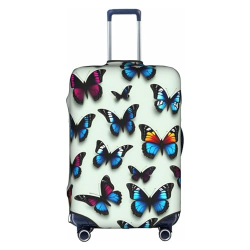 Butterfly And Cello Print Luggage Cover For Suitcases, Elastic Travel Bag For Luggage, Stylish Design