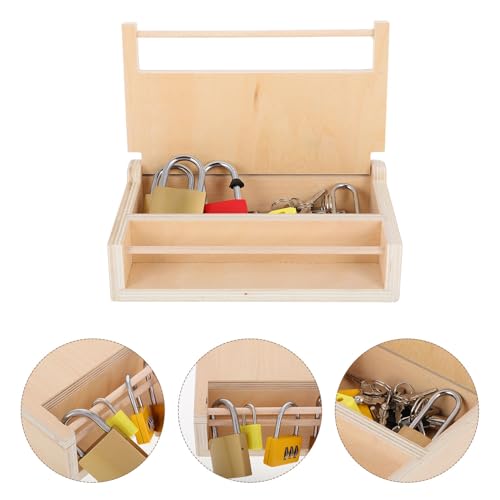 Jeu Éducatif Montessori en Bois Clés et Cadenas d'Éveil Fille Garçon Motricité Fine 3 Ans - 7