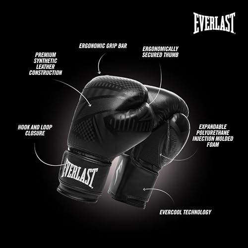 Everlast Spark Guantes De Entrenamiento, Negro, 453 G (16 Oz) - imagen 5