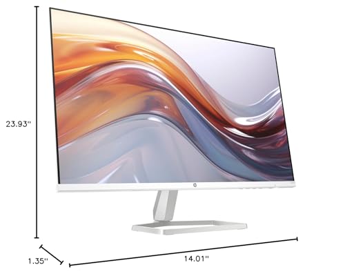Image of HP 27 inch IPS FHD (1920x1080) 100Hz Refresh Rate Monitor with Speakers, 2X HDMI, 1X VGA, Flicker-Free, Anti-Glare (2026 Model) w /Docztorm Dock(2 Pack)