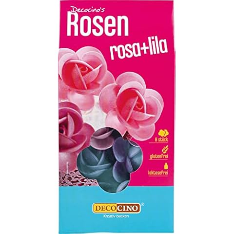 Decocino Rosen aus Essbapier rosa/lila 14 g Cover