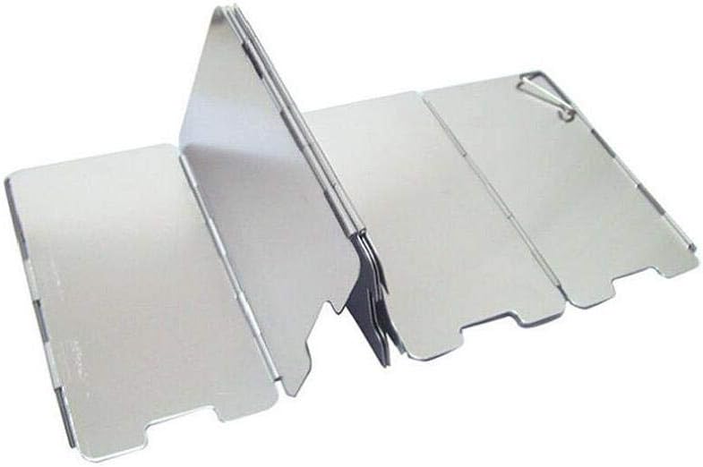 Screen Windshield Pack Of 9 Portable Camp Stove Windscreen Folding Camping Windshield Multi Function Wind Guard Outdoor Cooking Accessory Cooker Stove