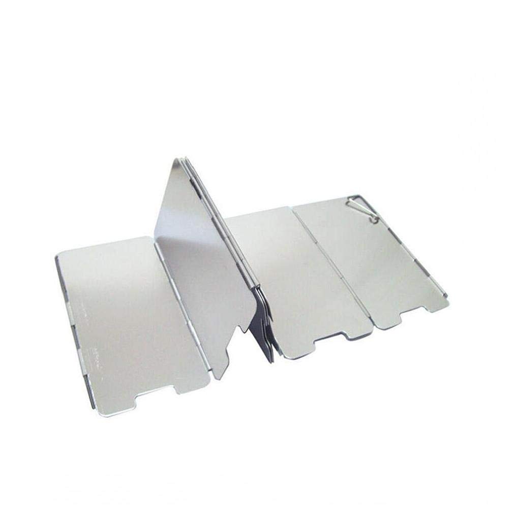 Screen Windshield Pack Of 9 Portable Camp Stove Windscreen Folding Camping Windshield Multi Function Wind Guard Outdoor Cooking Accessory Cooker Stove