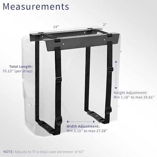 image for VIVO Under-Desk and Wall Mount PC Adjustable Strap and Steel Bracket H