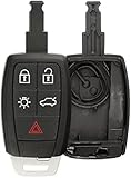KeylessOption Keyless Entry Remote Smart Key Fob Case Shell Button Pad Cover Housing for Volvo KR55WK49250