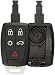 KeylessOption Keyless Entry Remote Smart Key Fob Case Shell Button Pad Cover Housing for Volvo KR55WK49250