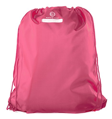 Mato & Hash Tennis Backpacks| Tennis Drawstring bags for Camp, Parties, and Fundraisers! - 3PK Pink CA2500Tennis S43