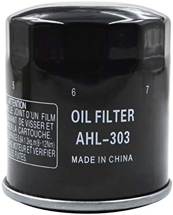 AHL 303 Oil Filter for Yamaha YXR660 Rhino 660 2004-2006 YFM400 KODIAK 400 AUTO 2X4 2000 2001 2003 YFM400 KODIAK AUTO 4X4 2000-2006 YFM400A YFM400F KODIAK 2002