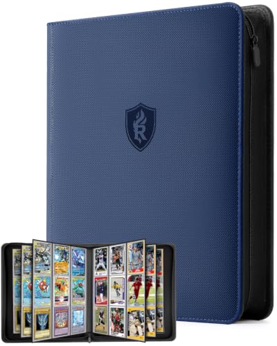 Image of 9 Pocket Toploader Binder with Zipper - Holds 288 Top Loaders Card Binder