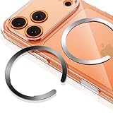 ESR magsafe リング マグセーフ シール 強力吸着 位置合わせクリップ付属 マグネットリング 磁気ワイヤレス充電対応キット 超薄型 磁気固定メタルリング スマホケース用 iPhone 17 Pro Max 16e 16 15 14 13 12 11 X、Samsung、Pixel 10対応 スマホリング 2個入り ブラック・シルバー