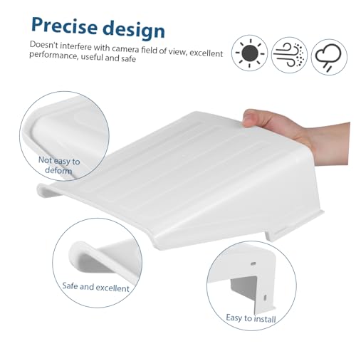 Protector para cámara exterior universal de plástico blanco resistente intemperie 3