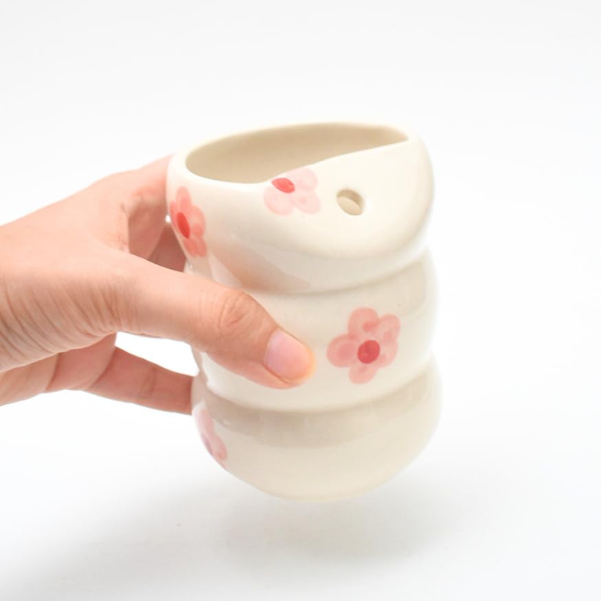 Image of Sip Bubble Tumbler with Straw - Pink Flower