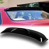 Q1-TECH, Rear Window Roof Spoiler Compatible with Honda Civic 1992 1993 1994 1995, ABS Rear Window Roof Visor Spoiler Wing