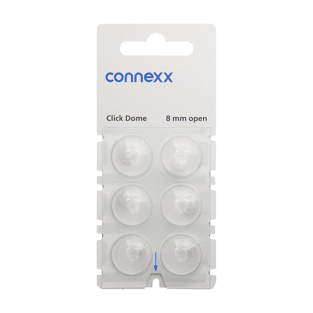 Siemens Click Dome 8 mm Open For RIC Hearing Aids - 6 Domes Each