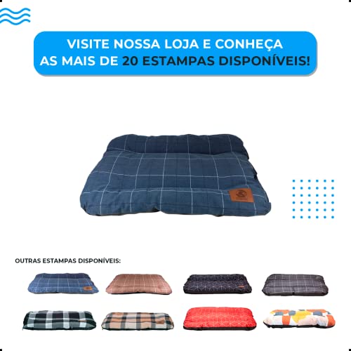 Cama Cachorro Colchonete Golden Retriever Grande Premium Gg Azul