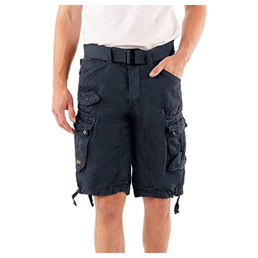 Geographical Norway Short Panoramique Bell Men/Short/Bermuda Hombre/Pantacourt Cargo en algodón/Ropa para Chico/Shorts y Bermudas de Calidad (4XL, Azul)