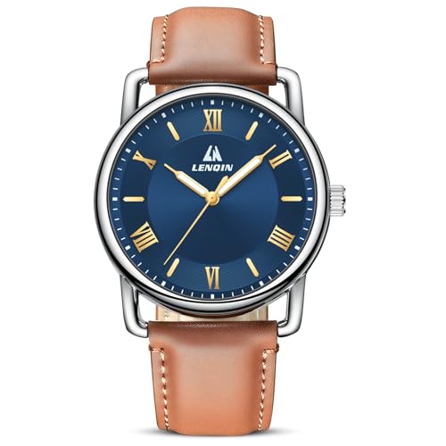 Image of LN LENQIN Mens Watches Unisex Military Sport Nylon Strap Stylish Luminous Fashion Analog Quartz Watch for Men Waterproof Army Tactical Casual Wristwatch
