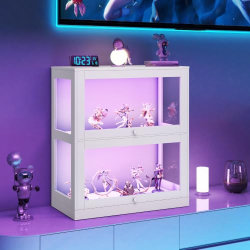 Image of AMERLIFE Modular DIY RGB Display Cabinet, 32 x 16 x 36 Inch