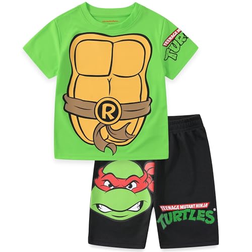 Image of Nickelodeon Teenage Mutant Ninja Turtles Boys 2 Piece Pullover T-Shirt and Shorts Set for Toddler and Big Kids