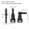 X AUTOHAUX 2 Set 5/16" 7.89mm SAE to 5/16" 8mm Fuel Line Hose Release Connector #1