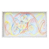 Tuffen Canvas 55' TV Frame -Aluminum Alloy Material, Marble White Finish, Easy Assembly, Fits HISENSE Canvas 55' TVs Only