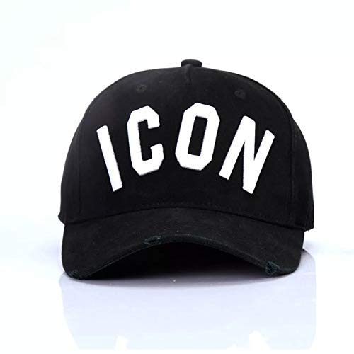 QOHNKMen Women Adjustable Solid Pattern Letters Icon Dad Hip Hop Baseball Cap
