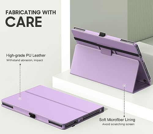 Image of MoKo Case Fits All-New Amazon Kindle Fire HD 10 & 10 Plus Tablet (13th /11th Generation, 2023 /2021 Release) 10.1 inch - Slim Folding Stand Cover with Auto Wake /Sleep, Taro Purple
