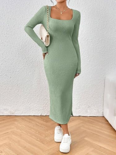 Image of KOTTY Women's Flowy Midi Round Neck Plus Size Dress