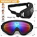 OXG 2 Pack Motorcycle Goggles with 2 Neck Gaiters, UV400 Protection Dirt Bike Motocross ATV Skiing Goggles (Grey+Multicolor)