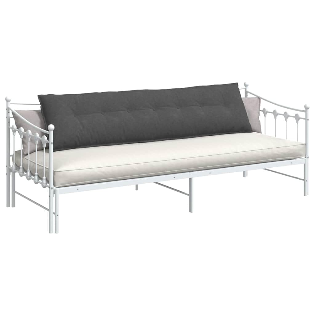 Rückenkissen Dunkelgrau 200 x 50 cm Cordstoff ergonomisches Sitzkissen Rückenstützkissen für Sofa Sessel Bett Wohnzimmer Schlafzimmer Leseecke