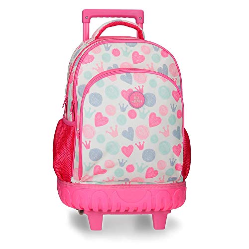 Mochila con ruedas Roll Road Queen 2R  Multicolor  43 cm