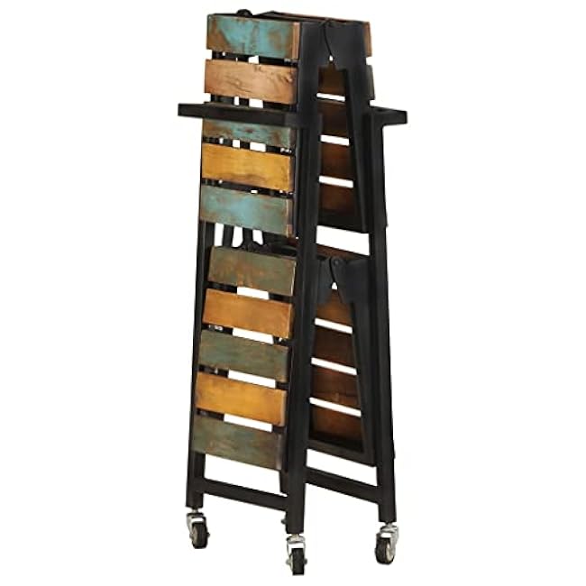 Kitchen Trolley 34.2x14.2x31.9 Solid Reclaimed Wood-hDcZH59H