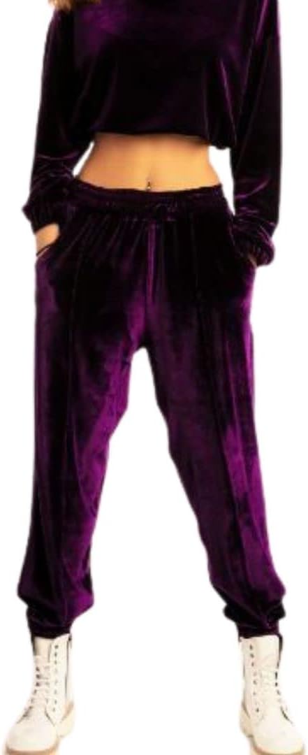 Sweatpants Women's Velvet Joggers Basic Premium Soft Stretch Soft Comfy Sweatpants Loungewear with Pockets