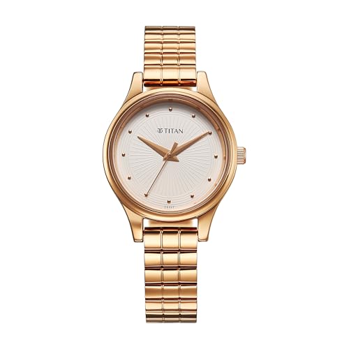 Image of Titan Karishma Workwear Silver White Dial Stainless Steel Watch for Women