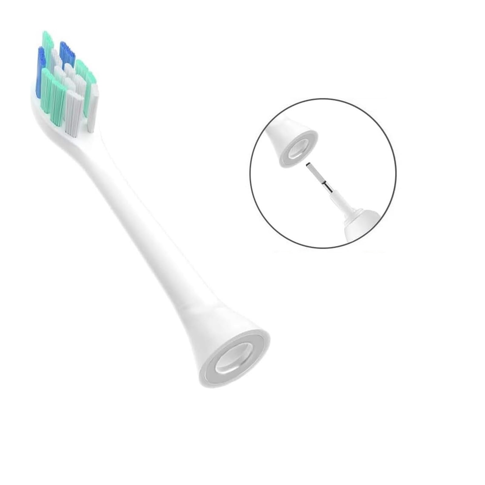 Cabezales de repuesto for cepillos dientes compatibles con y más mangos eléctricos, 4/8 Uds., color blanco(8pcs)