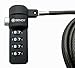 Sendt Black Notebook/Laptop Combination Lock Security Cable