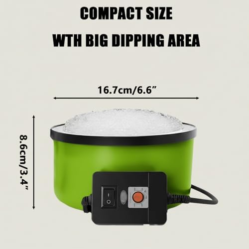 Image of Electric Glue Pot for Crafts with 1lb Pellets, 225-400F Adjustable Temperature, 160ml Hot Pot, 5-1 /4 inch Diameter, 1 inch Depth-Fits Sticks and Glue Pellets - Great for Crafts, DIY Projects Pellets