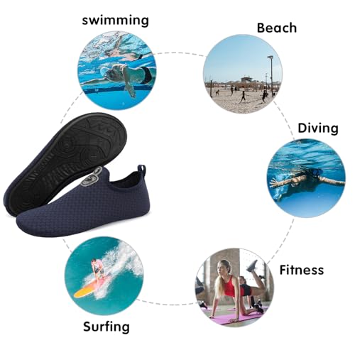 Image of Spesoul Womens Mens Water Shoes Quick Dry Beach Swim Shoes Barefoot Aqua Socks Outdoor Sand Socks for Pool River Diving