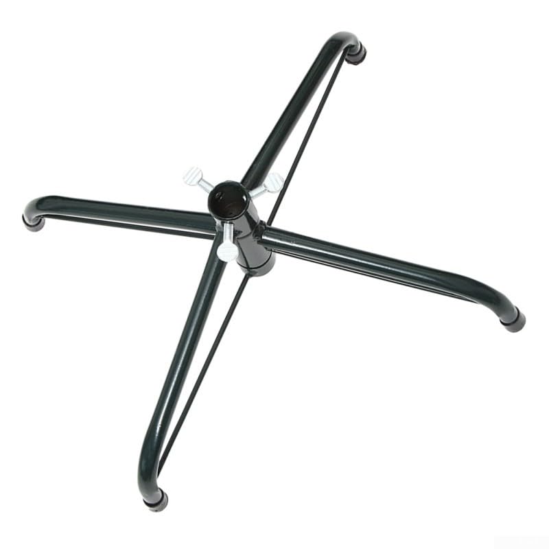 Suporte de árvore de Natal dobrável base de metal resistente para árvores artificiais de 4 a 6 pés, tripé de ferro com construção em aço forte e parafusos de fixação incluídos, 30-60 cm (A