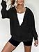LYHIPSS Women's Oversized Lightweight Hoodies for Women Full Zip Up Long Sleeve Drawstring Jackets Black