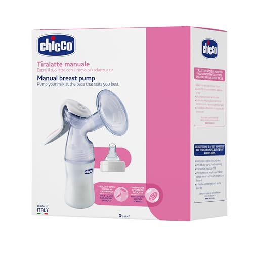 Chicco 00005740100000 Pompa manuale del seno compreso bambino bottiglie benessere e tettarella in si